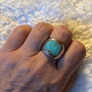Men’s Turquoise Silver Ring